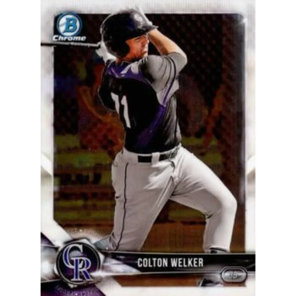 2018 Bowman Chrome Prospects Colton Welker BCP39 Colorado Rockies